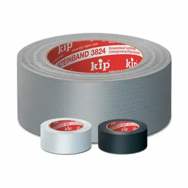 Kip 3824 Steinband Duct Tape Duck 50mm silber schwarz weiß Art. 440147 440148 440149