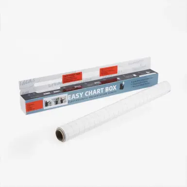 Easy Chart Box Flipchartfolie weiß kariert 440400