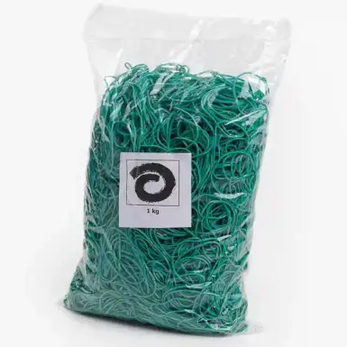 Gummiringe grün verschiedene Größen 1 kg