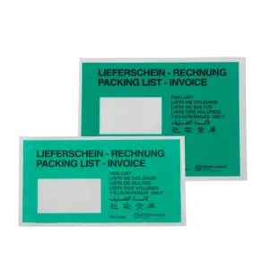 Begleitpapiertaschen für den Versandhandel, grün aus umweltfreundlichem Pergamin Art. 440655 440668 440600 440603