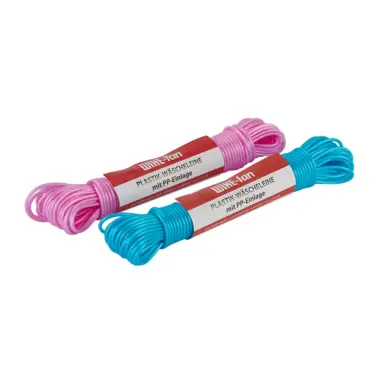 WIHE-lan Wäscheleine Wäschekordel Wäscheschnur pink blau Art. 100005