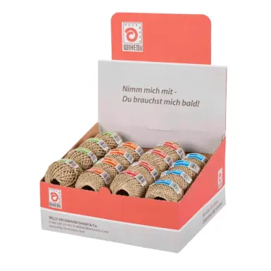 WIHE-lon Packschnur PP Größensortiment im Verkaufskarton