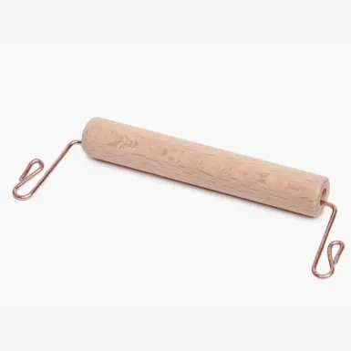 WIHEDÜ Paketträger aus Holz mit Metallbügel unbedruckt