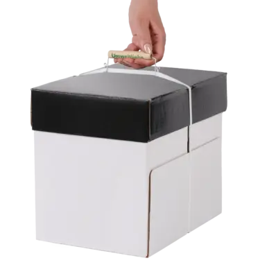 WIHEDÜ Paketträger aus Holz mit Metallbügel Anwendungsbeispiel